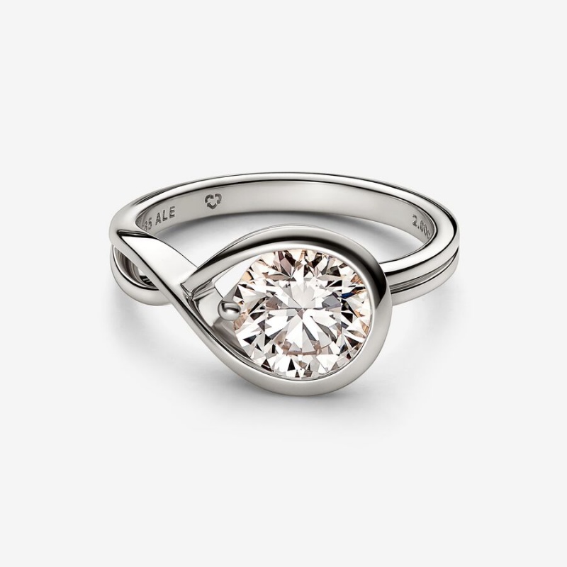 White Gold Pandora Brilliance 2.00 ct tw Rings | CRQS29063